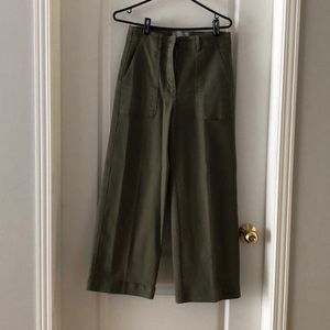 Everlane wide leg crop utility.